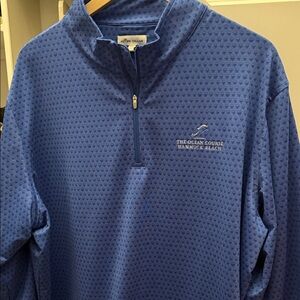 Peter Millar Blue Textured Pullover
